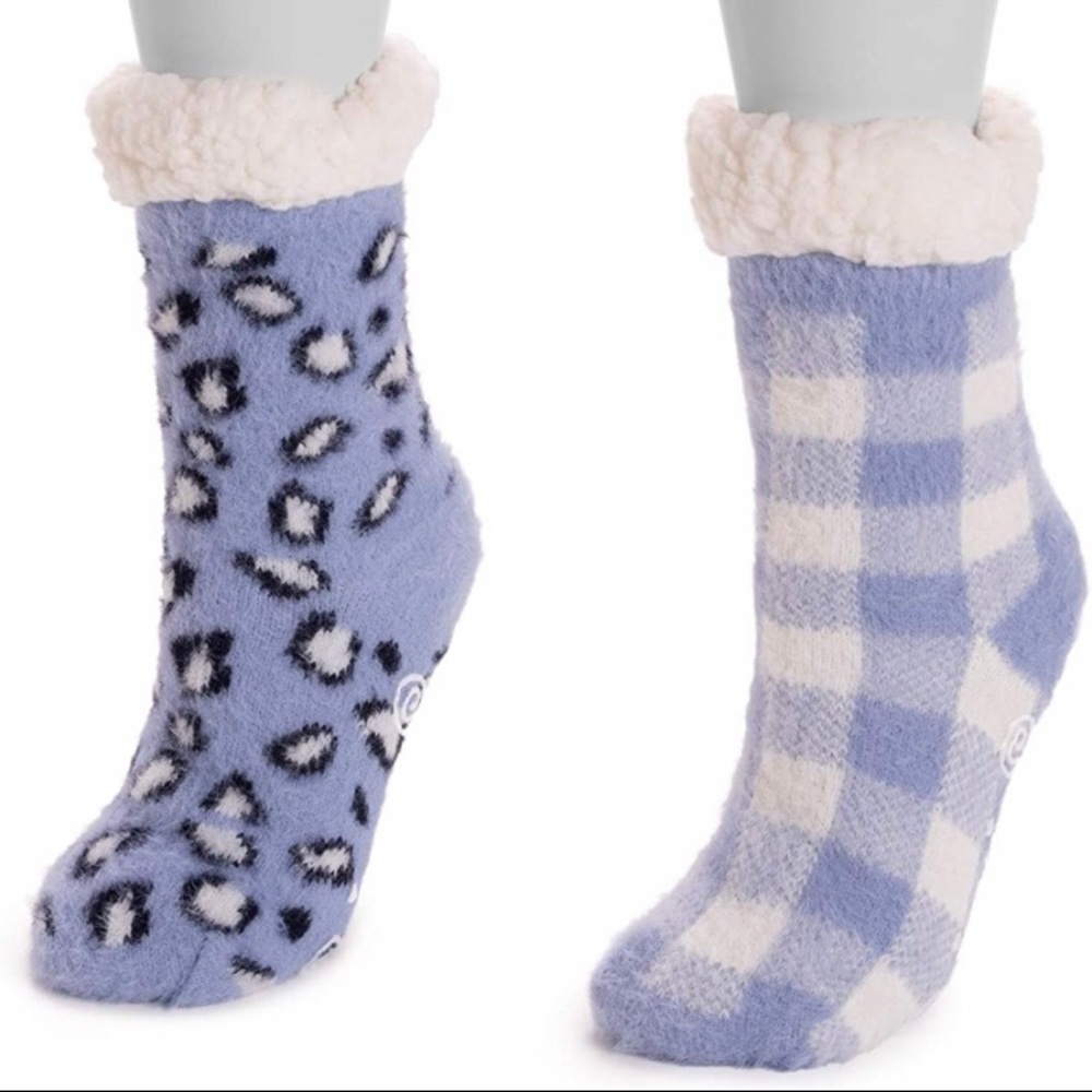 Muk Luks Cabin Socks 2 pair - women’s 8-10 - New!